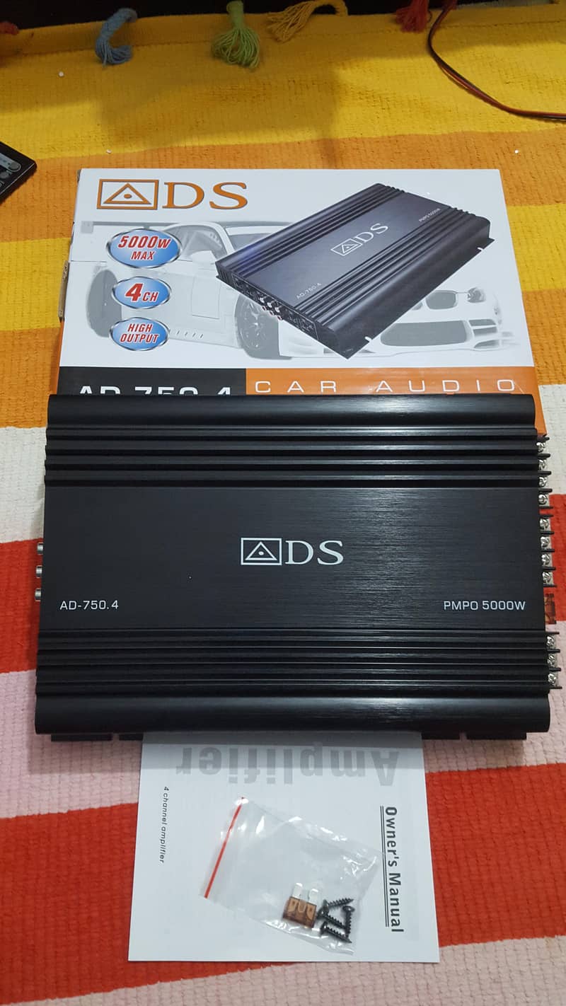Car 4 channel Amplifier ADS 5000 watts brand New box pack 0