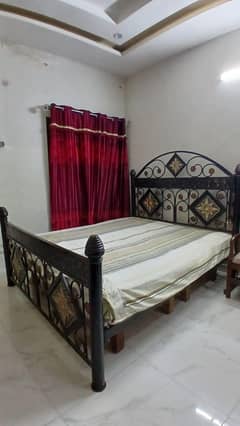 heavy iron bed