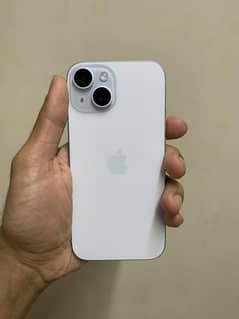 iPhone 15 128GB Blue – Non-PTA – 100% Battery Health – 1 Month Used