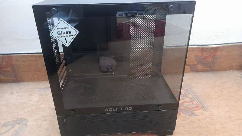 Black pc casing pc case fish tank with 280 mm aio support 0