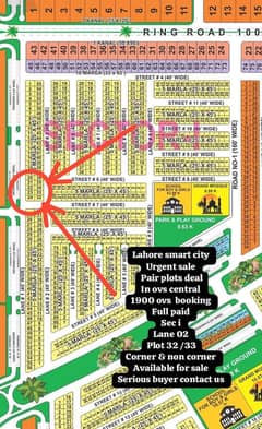 5 Marla Corner + Main Boulevard prime location balloted plot available for sale In reasonable price