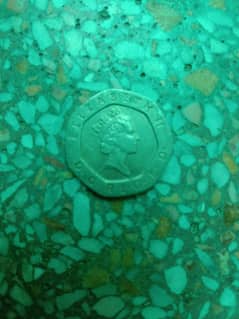 Twenty pence rare coin