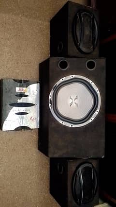 12" WOOFER 4 CHANNEL AMPLIFIER 2 SPEAKER SOUND SYSTEM