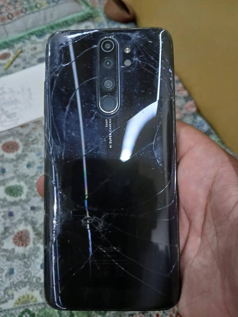 Redmi note 8 pro only back break ha exchange possible ha 6