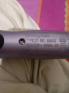 Babyliss branded straightner with steamer.