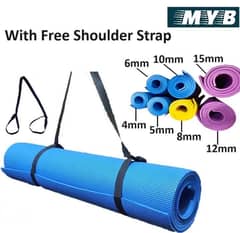 YOGA MAT FOR EXERCISE AND FITNESS 4MM ALL COLORS AVAILABLE