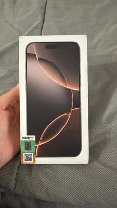 Iphone 16 pro max box pack PTA approved