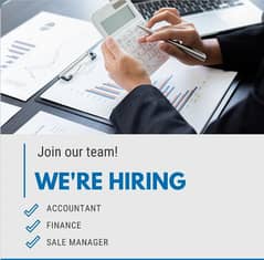 Urgent required Accountant & Sales person