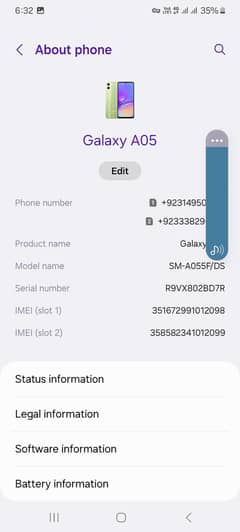 *For Sale: Samsung Galaxy A05 (with Original Box & Charger)*