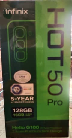 Hot 50 Pro . 8+8/128 Box pack . =0,3.3,6=  8.6. 6.9. 6.5. 1.