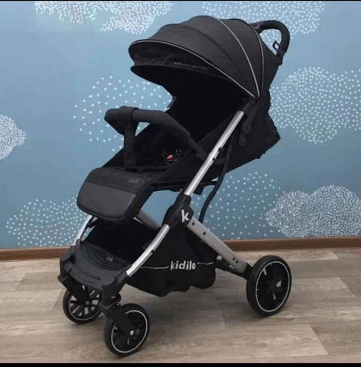 Kiddilo Stroller With Box (Black) 0