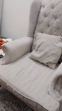 used 2 sofa chairs plus dewan