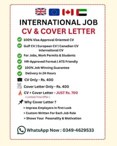 CV Writing Job - Work From Home (online)