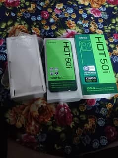 Infinix hot 50i 6+6/128 10by10 6 month warranty