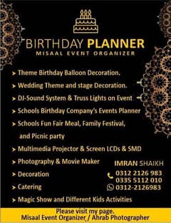 birthday decorations and  all decor