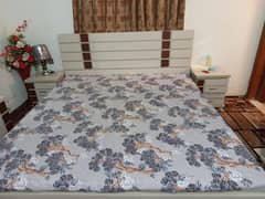 1x Double size bed + 1x Wardrobe + 2x Side Tables + 1x Dressing Table