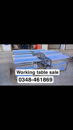 steel table working table kitchen table in wholesale prize