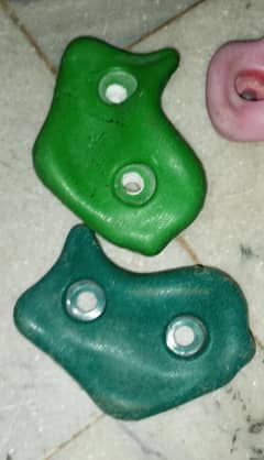 wall climbing holds/grips  in different material