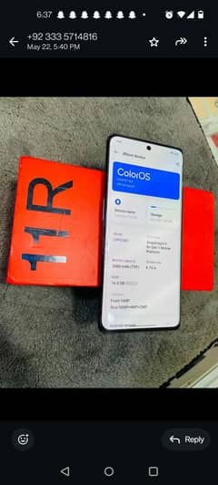 OnePlus 11r in good condition with complete box