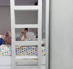 Bunker bed with toys drawer for kids  urgent sale