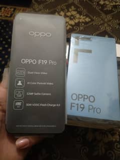 Oppo F19 pro 8/128 GB in lush condition complete box officel PTA oprov