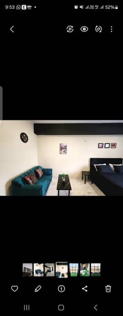 Furnished studio apartment with AC near gate 1, B171, B17