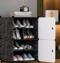 shoe rack 4 leyers blk clr