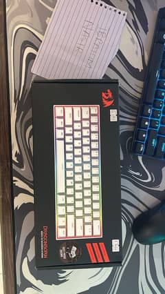 Redragon K630 White Mechanical Gaming Keyboard (Brown Switches)