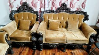 Pure wood chinoti  7 seater Sofa set
