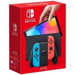 nintendo switch oled  with 10 paid games