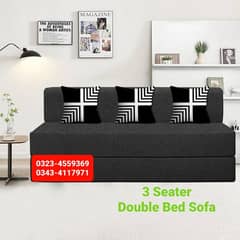 Sofa cum bed Molty double bed folding bed /Foam Mattress/Dining Table