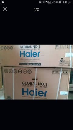 haier ac 19hfc 2025 model new ampre loks Technology box pack with card