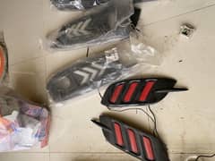 Honda civic reflector lights and double exhaust for sale