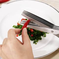 Kitchen multi-functioning 3layers/5layers scallion scissors .