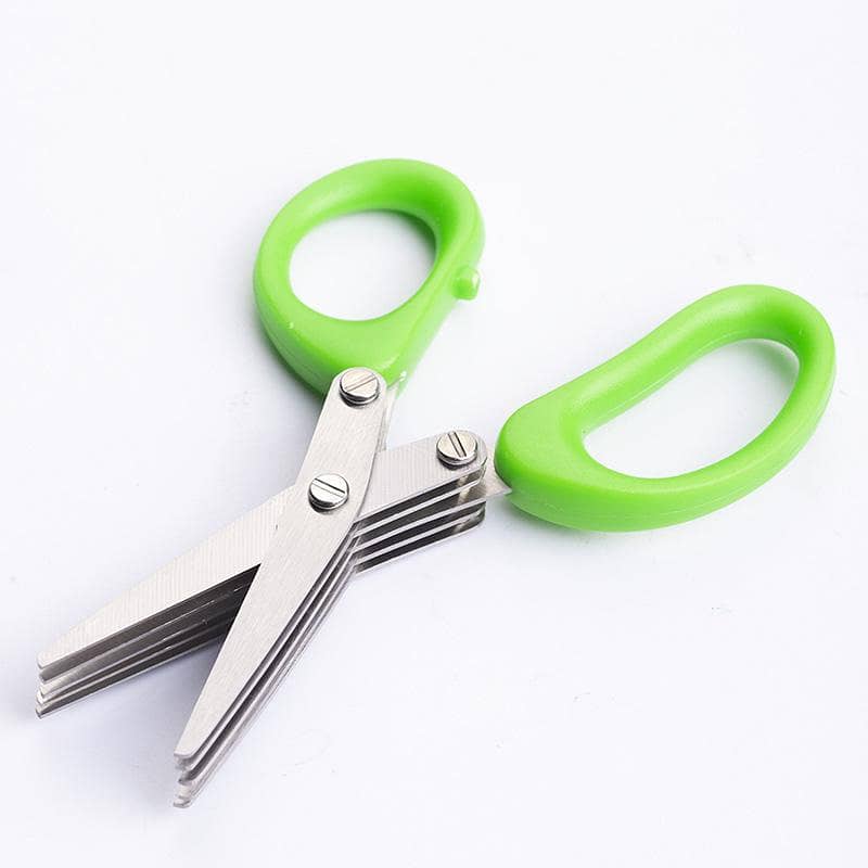 Kitchen multi-functioning 3layers/5layers scallion scissors . 1