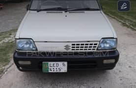 "White Suzuki MehranVX ll 2016 – Urgent Sale, Excellent Condition"