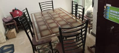 dinning table & 6 chair