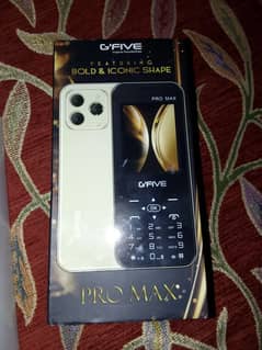 Keybad mobile g,five phone new 1 week used with box and charger