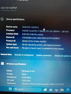 Sale Hp 820 G3 i7 6th gen notebook