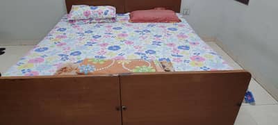 2× Wooden Single Beds