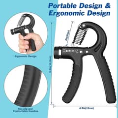 Adjustable Hand Grip Power Exercise Forearm Wrist 60Kg