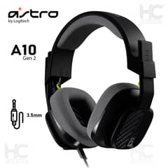 Logitech G Astro A10 Gen 2 Cross-Platform Wired Gaming Headset 3.5mm