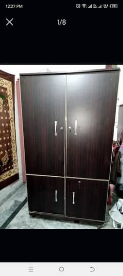 ‎Wooden Almari 4 Feet Width x 6.5 Feet Length x 2 Feet Depth