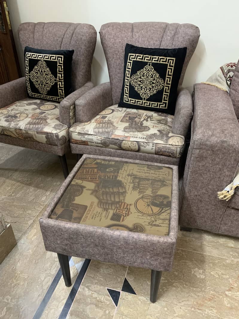 Cofee set with sofa set Dewan type L-shaped 0