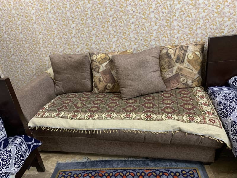 Cofee set with sofa set Dewan type L-shaped 1