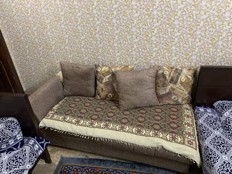 Cofee set with sofa set Dewan type L-shaped 2