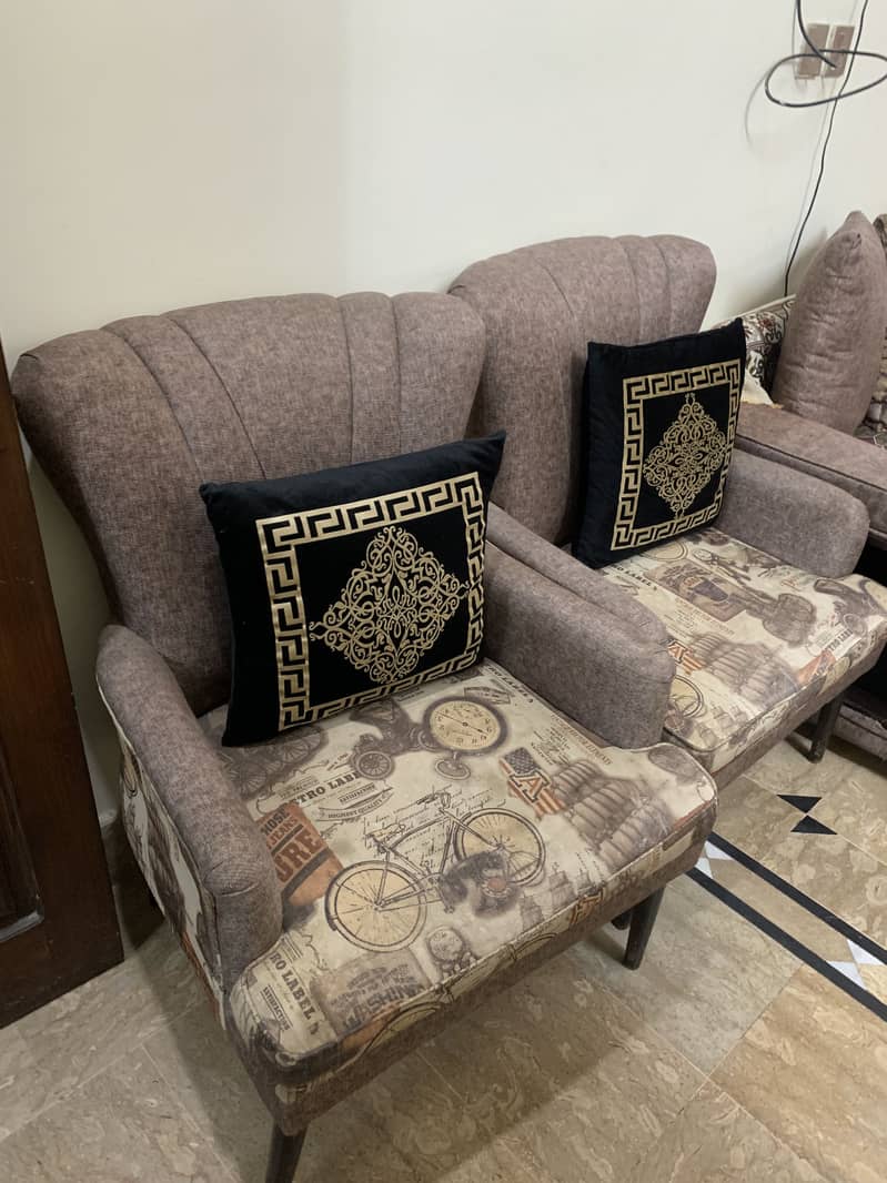 Cofee set with sofa set Dewan type L-shaped 6