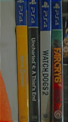 Farcry6. Mortalkombat11. Uncharted4. Watchdogs2