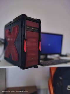 gaming PC with accessories
