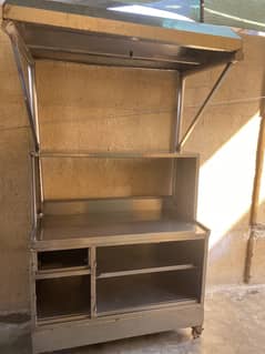 Used steel counter for food display for sale